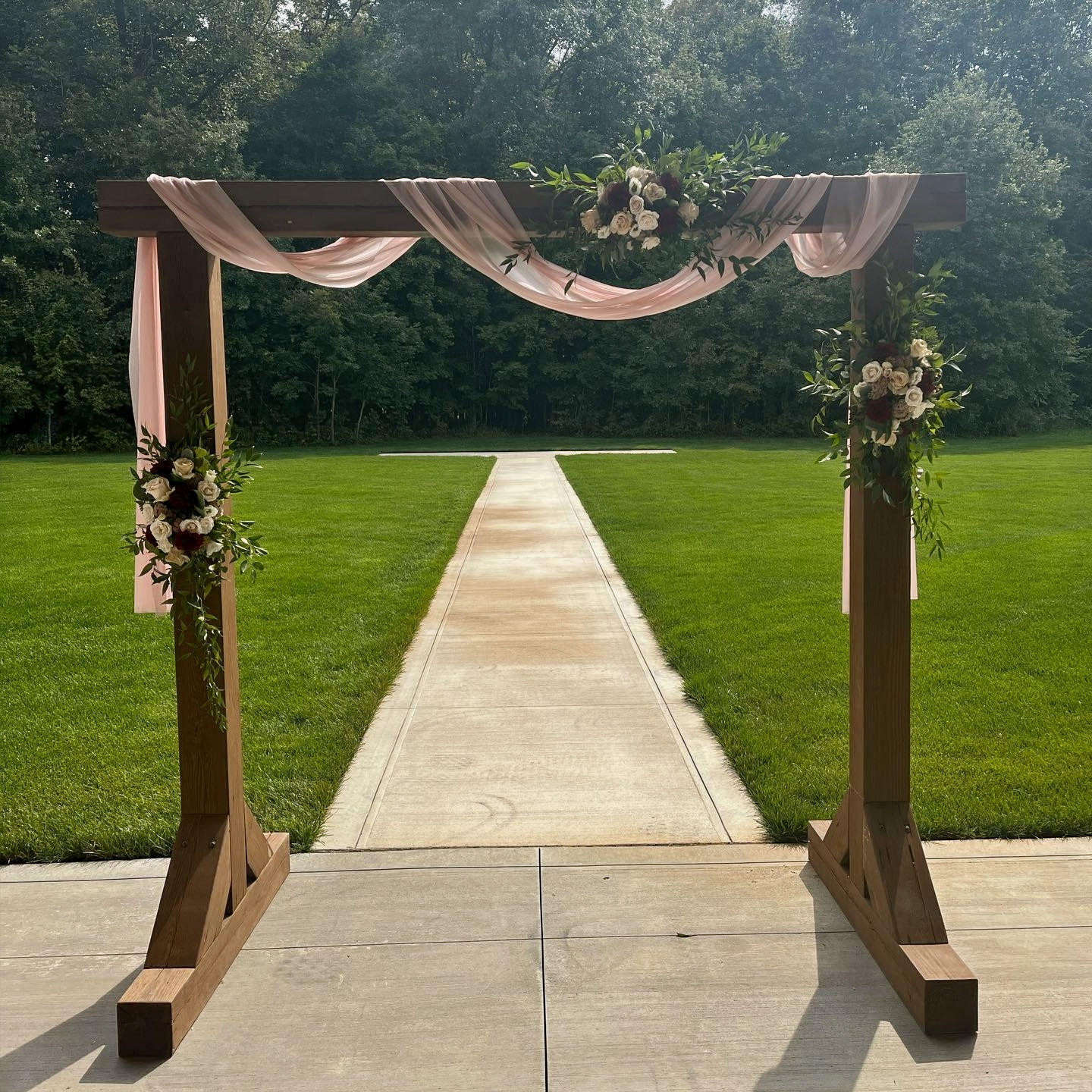 Wood Arch Dark Stain