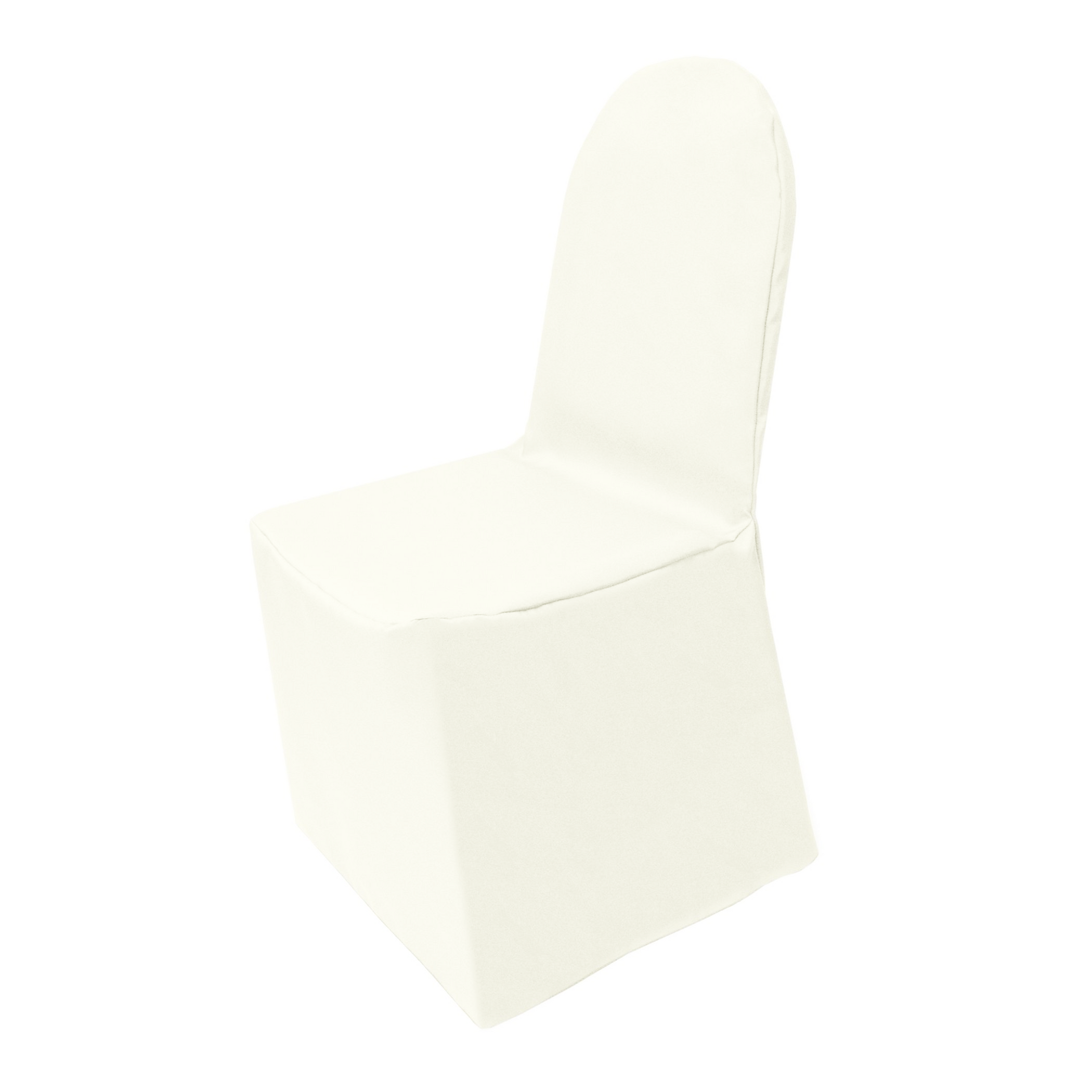White Polyester Standard Chair Cover