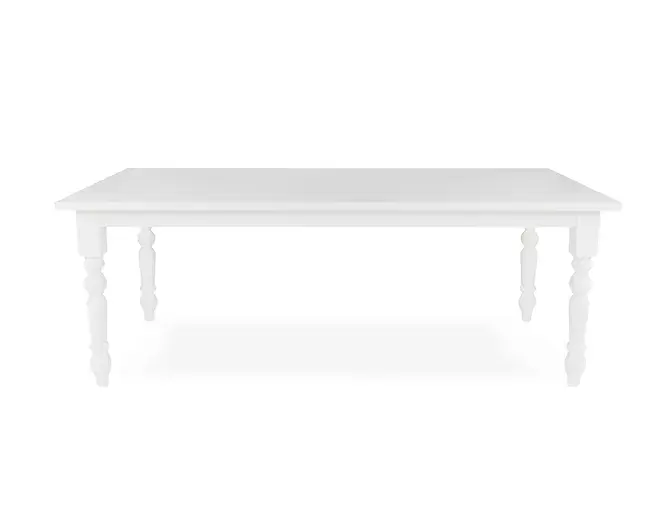 White Modern Farm Style Table