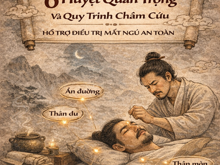 6 Huyệt Quan Trọng Và Quy Trình Châm Cứu Hỗ Trợ Điều Trị Mất Ngủ An Toàn