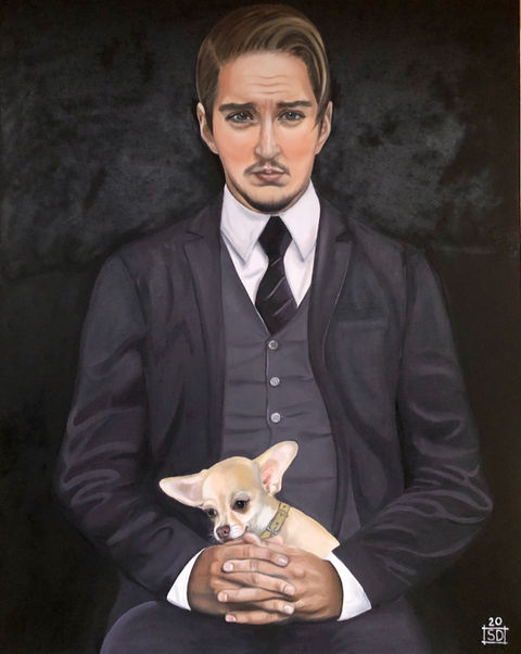 PARTRICK SASS
ÖL AUF LEINWAND
SUSA DIEBEL
GEMÄLDE
ART    
FARBEN
AUSSTELLUNG
EXIBITHION
ANZUG
HUND