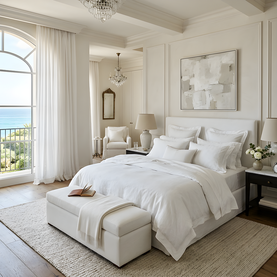HOUSE of CASTELLO White Linen Bed