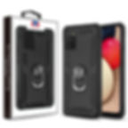 Samsung Galaxy A02s, Anti-Drop Hybrid Protector Case - Black
