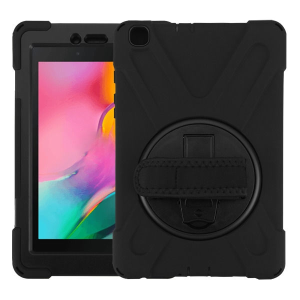 Samsung Galaxy Tab A 8.0 (2019), Rotatable Stand Protector Case - Black