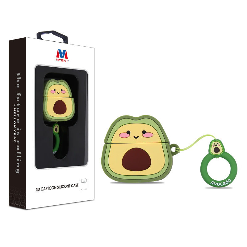 Apple AirPods 3, MyBat 3D Cartoon Silicone Case - Avocado