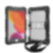 Apple iPad 10.2, Heavy Duty Case w/Shoulder Strap & Kickstand- Black