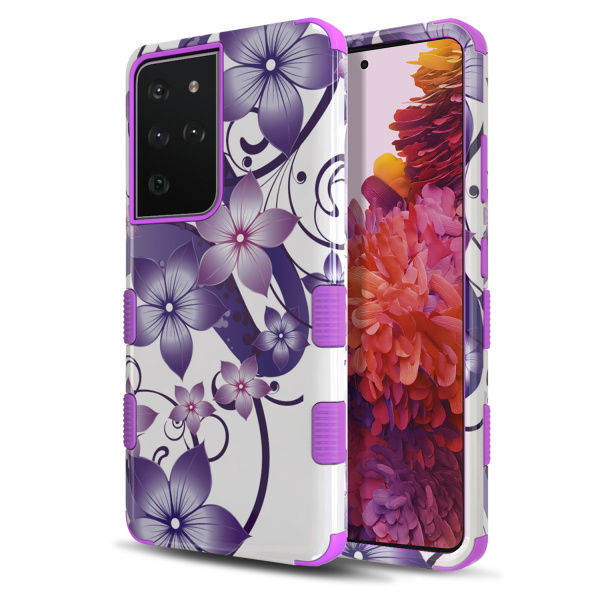 Thumbnail: Samsung Galaxy S21 Ultra (7.1), TUFF Series Case -  Purple Hibiscus