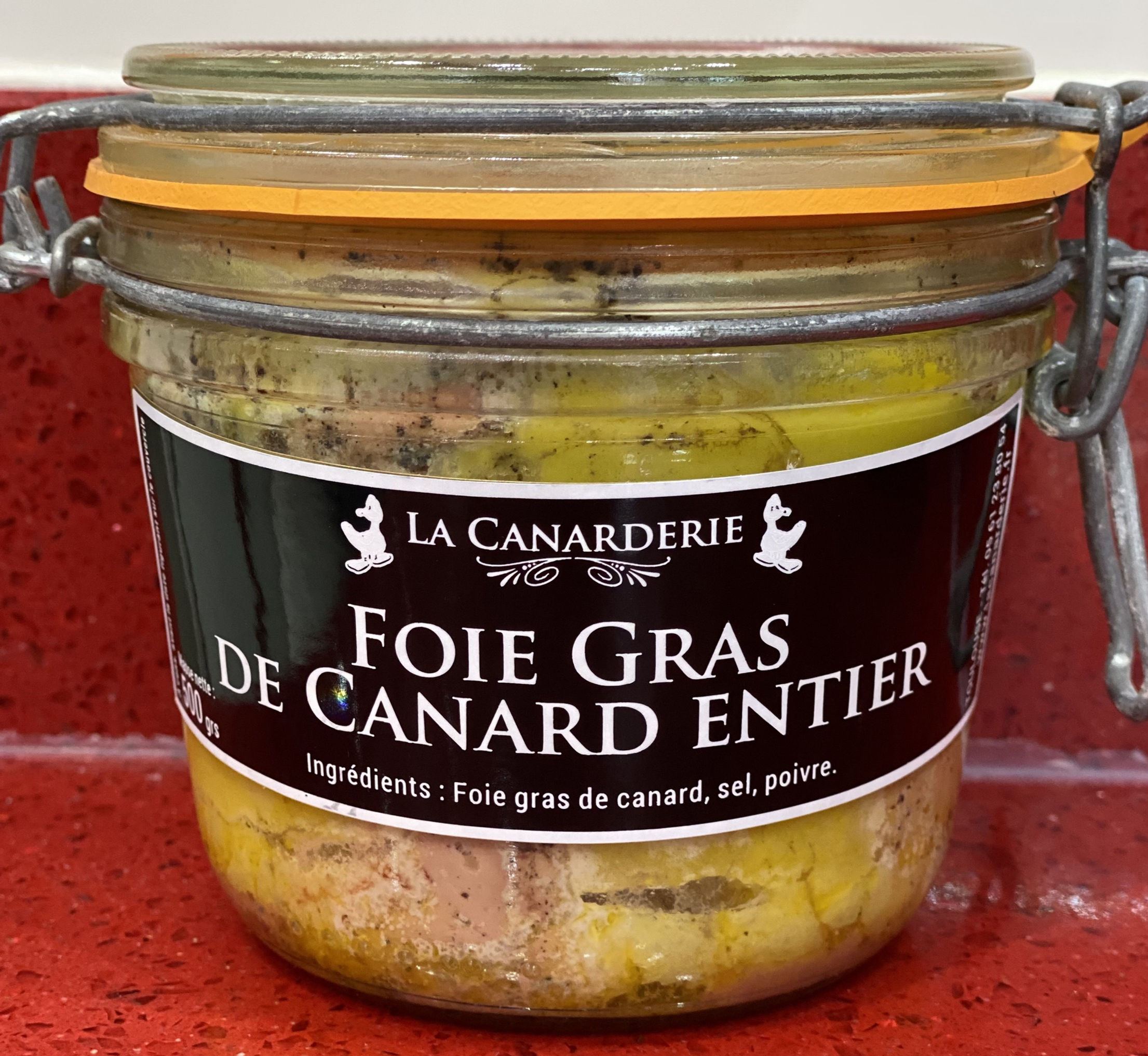 Foie gras de canard entier bocal 450g