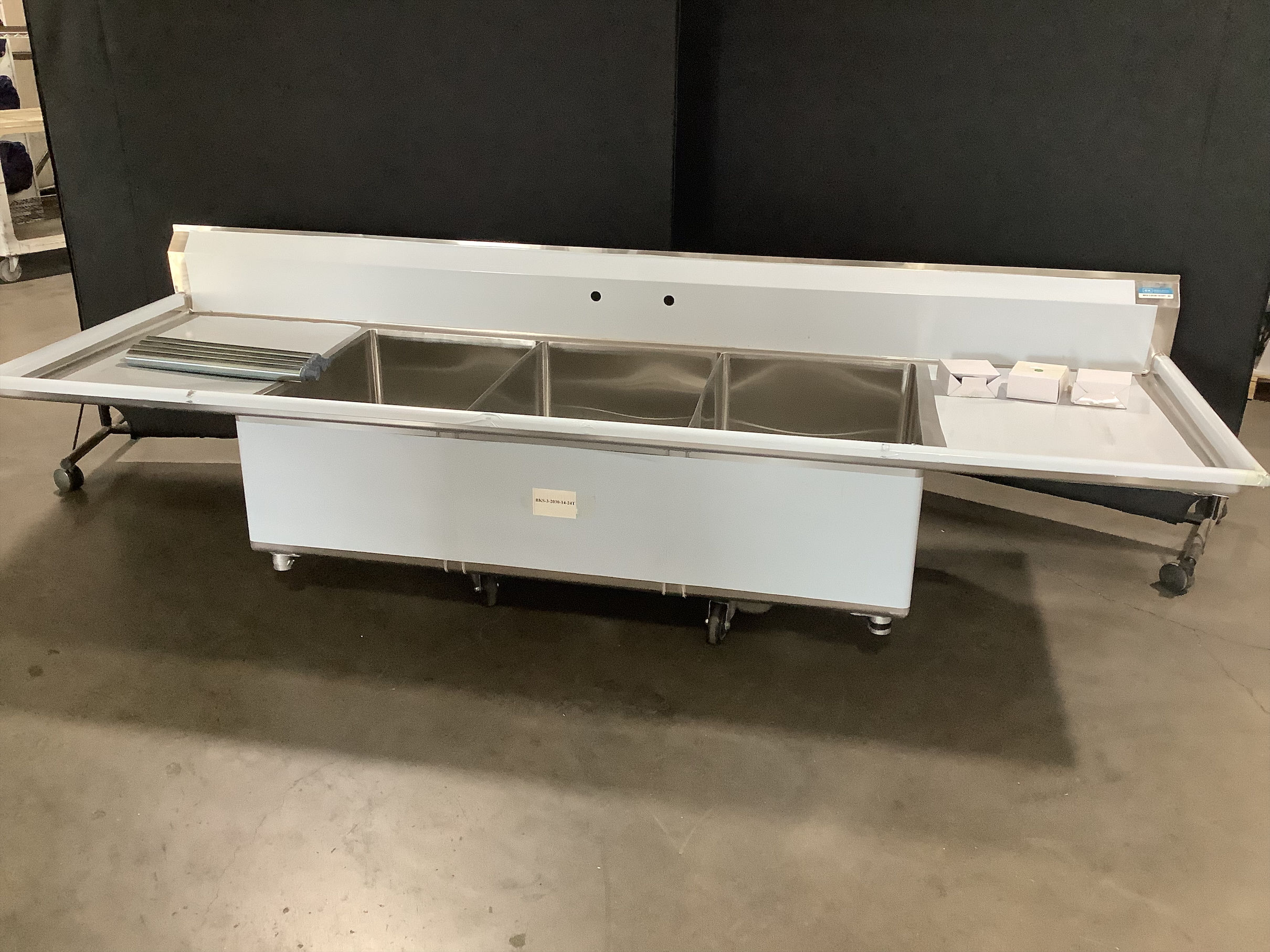 Bk Resources 3 Comp Sink 108"