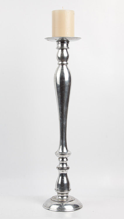 CASTIÇAL PRATA REDONDO 1 VELA GG