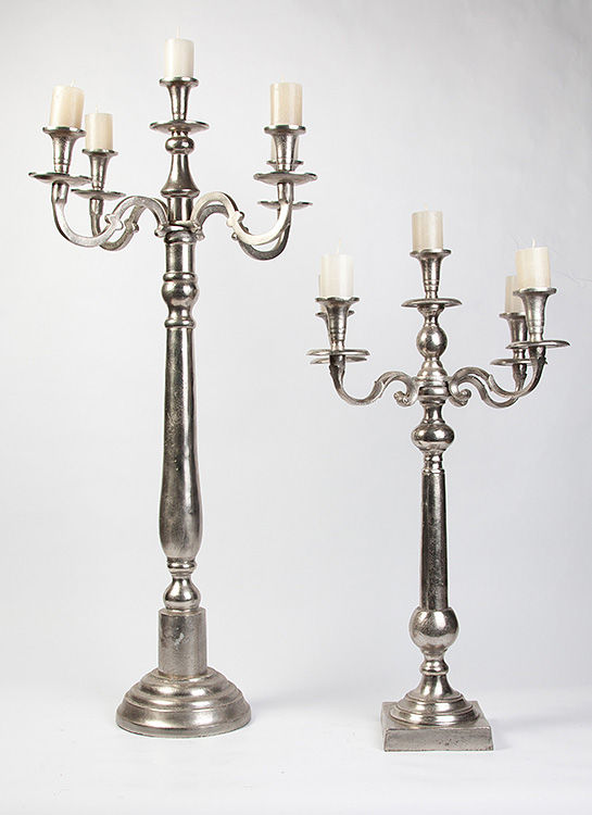 CASTIÇAL PRATA 5 VELAS SARQUI GG E G