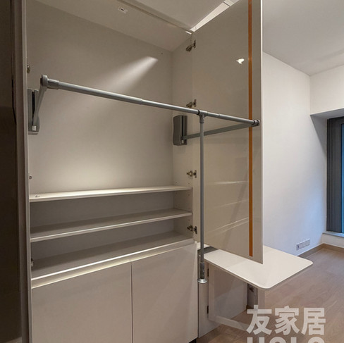 香港訂製傢俬衣櫃使用升降配件