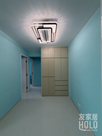 樂軒臺426呎私樓翻新客飯廳到頂儲物櫃