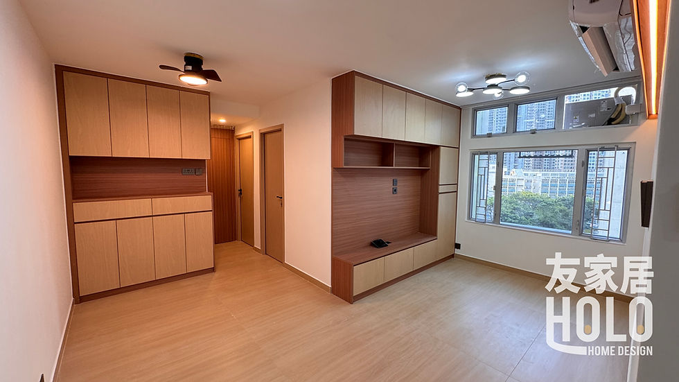 英明苑550呎三房居屋翻新