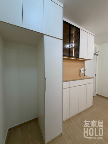 安達臣安樺苑407呎居屋玄關鞋櫃及收納櫃設計