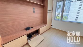 英明苑550呎居屋翻新客廳電視櫃