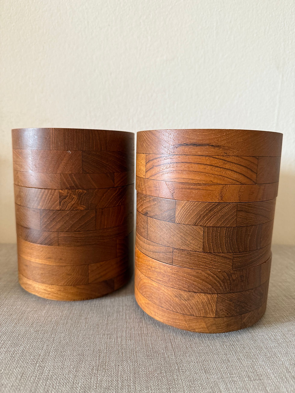 Miniatura: Vintage Mandalay Genuine Teak Bowls