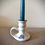 Thumbnail: Ceramic Chamberstick with Blue Floral Detail