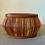 Miniatura: Mid-Century Hand-Carved Bentwood and Rattan Vessel