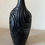 Thumbnail: Sculptural Ceramic Decorative Vessel – Matte Black with Carved Swirl Relief