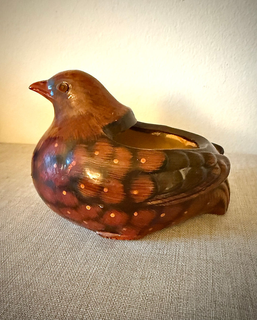 Thumbnail: Hand-Painted Bird Planter