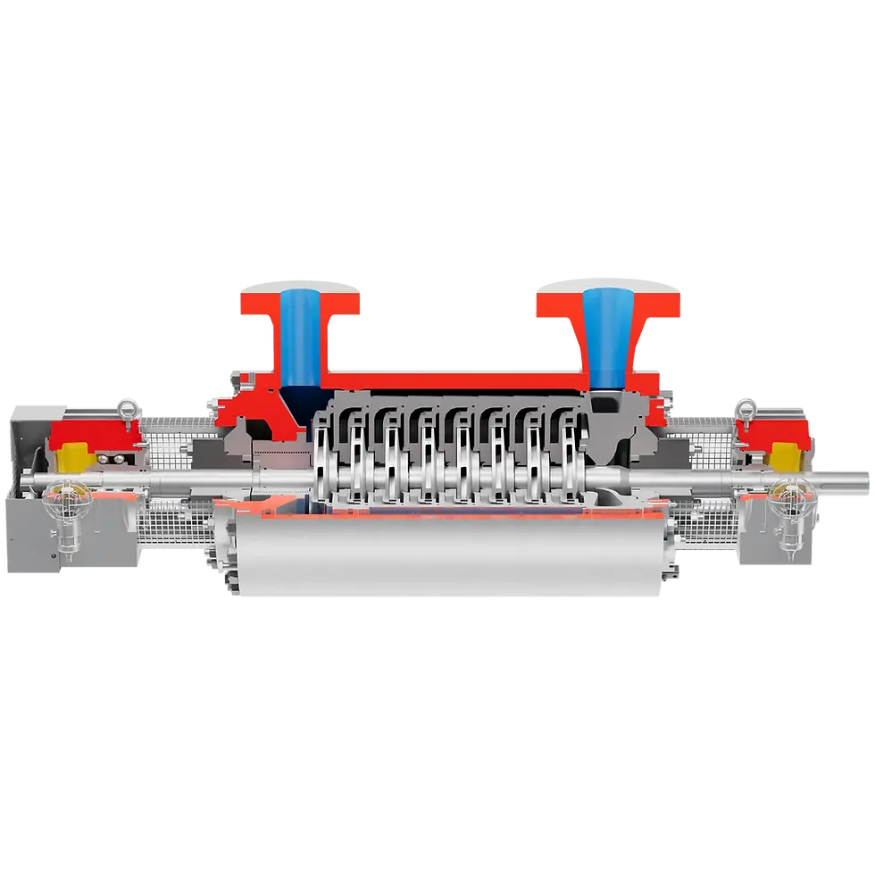 Thumbnail: Flowserve WXB/WXBB Between Bearings Pump - Horizontal, Multistage, Double Case