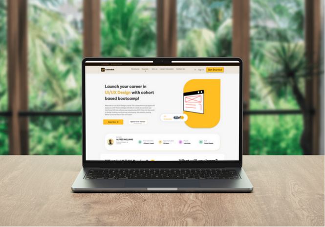 courses page