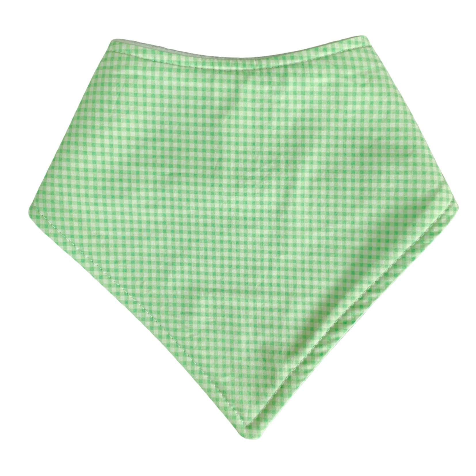 Mint Green Gingham Bib