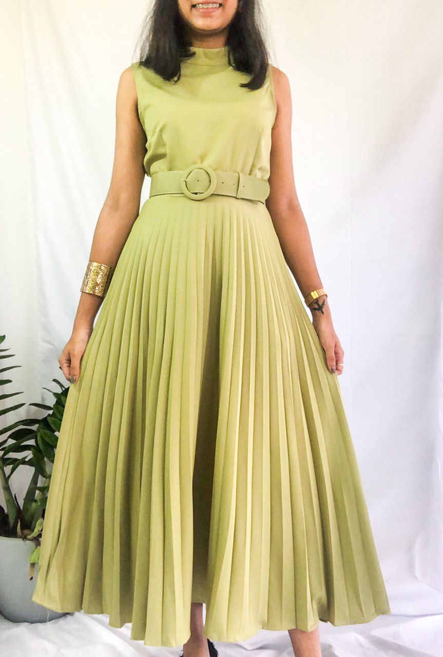 Maxi Pleated Dress