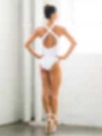 Thumbnail: Cross Back Leotard with Lined Bra #1067