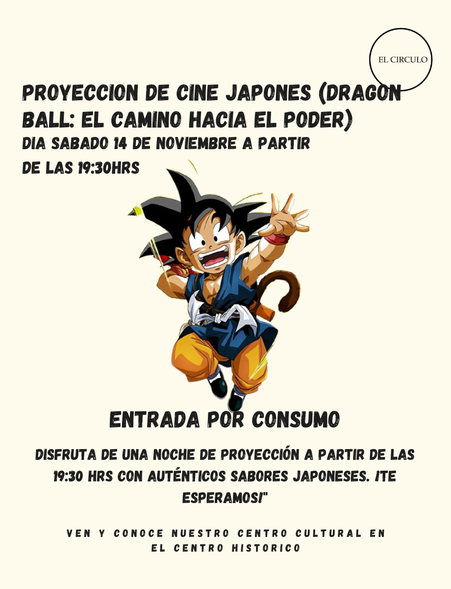 proyeccion Dragon ball el camino hacia el poder