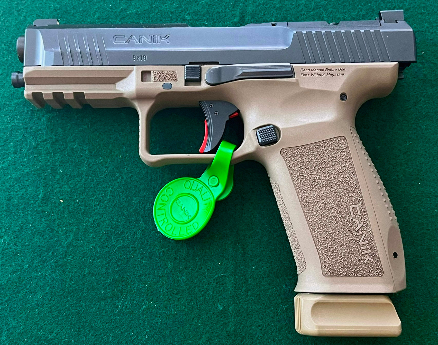 CANIK METE SFT 9MM BLK/FDE 20+1 OPTICS READY SLIDE CUT