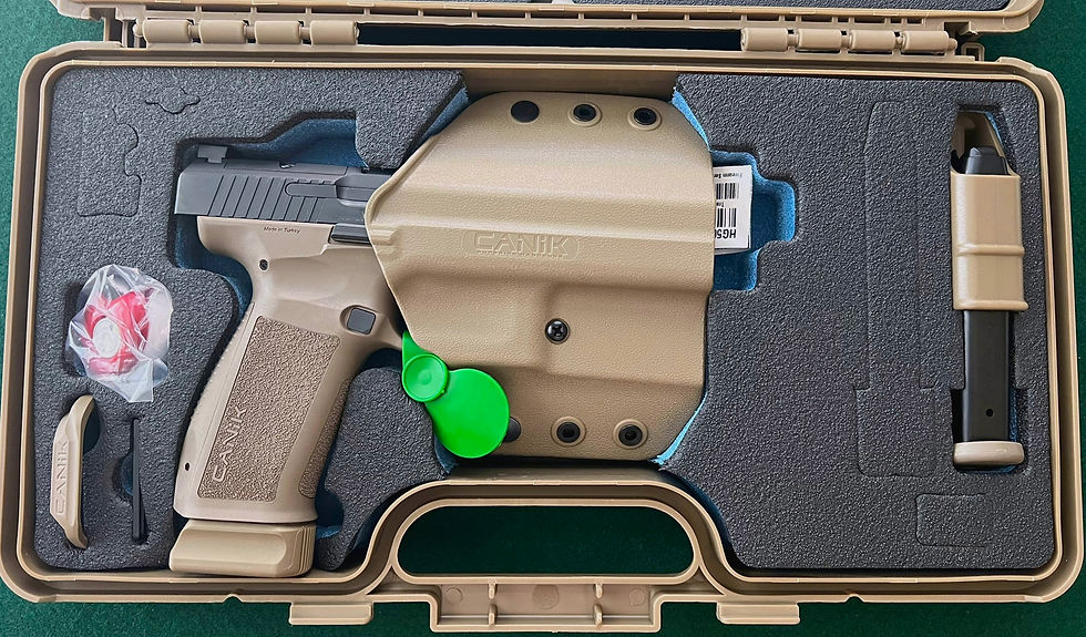 Thumbnail: CANIK METE SFT 9MM BLK/FDE 20+1 OPTICS READY SLIDE CUT