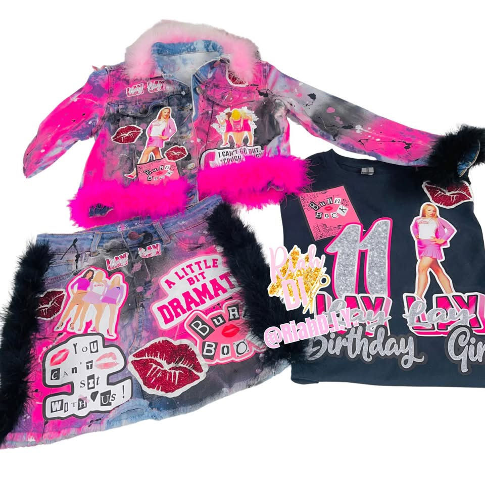 Thumbnail: Girls' 3 Piece Denim Set