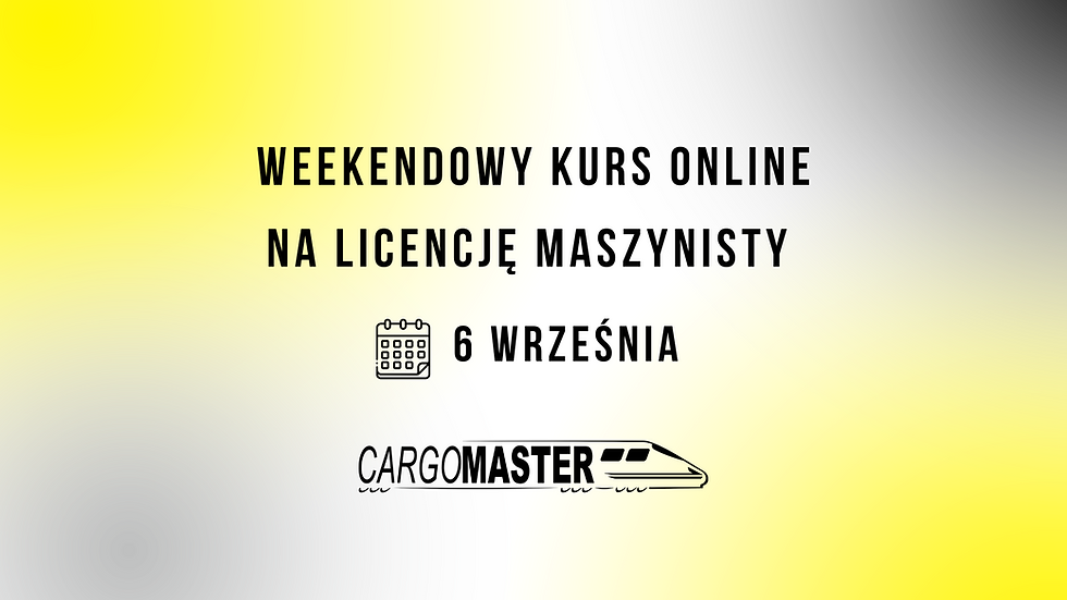 Kurs online na licencję maszynisty