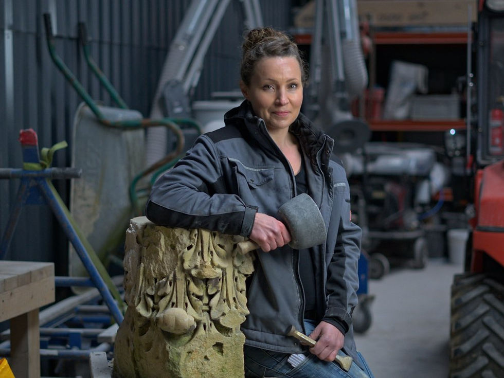 Stonemason Julia Gebel, based in Tipperary