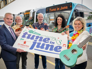 Translink gets in key for a ‘Musical Tune in June’ in aid of Air Ambulance NI