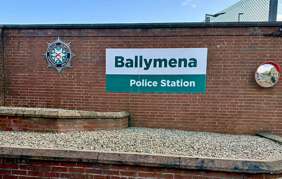 Ballymena police station entrance