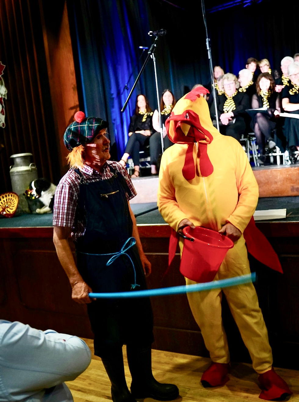 "Old McDonald", Sam Bonnar, brought his farm to the concert