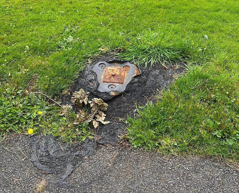 Bin destroyed after being set on fire
