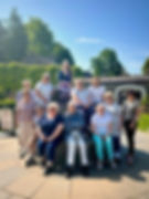 Members of the carers walking group pictured in Antrim Castle Gardens with Claire Campbell and Louise Feeney from the Northern Trust’s Carer Hub.