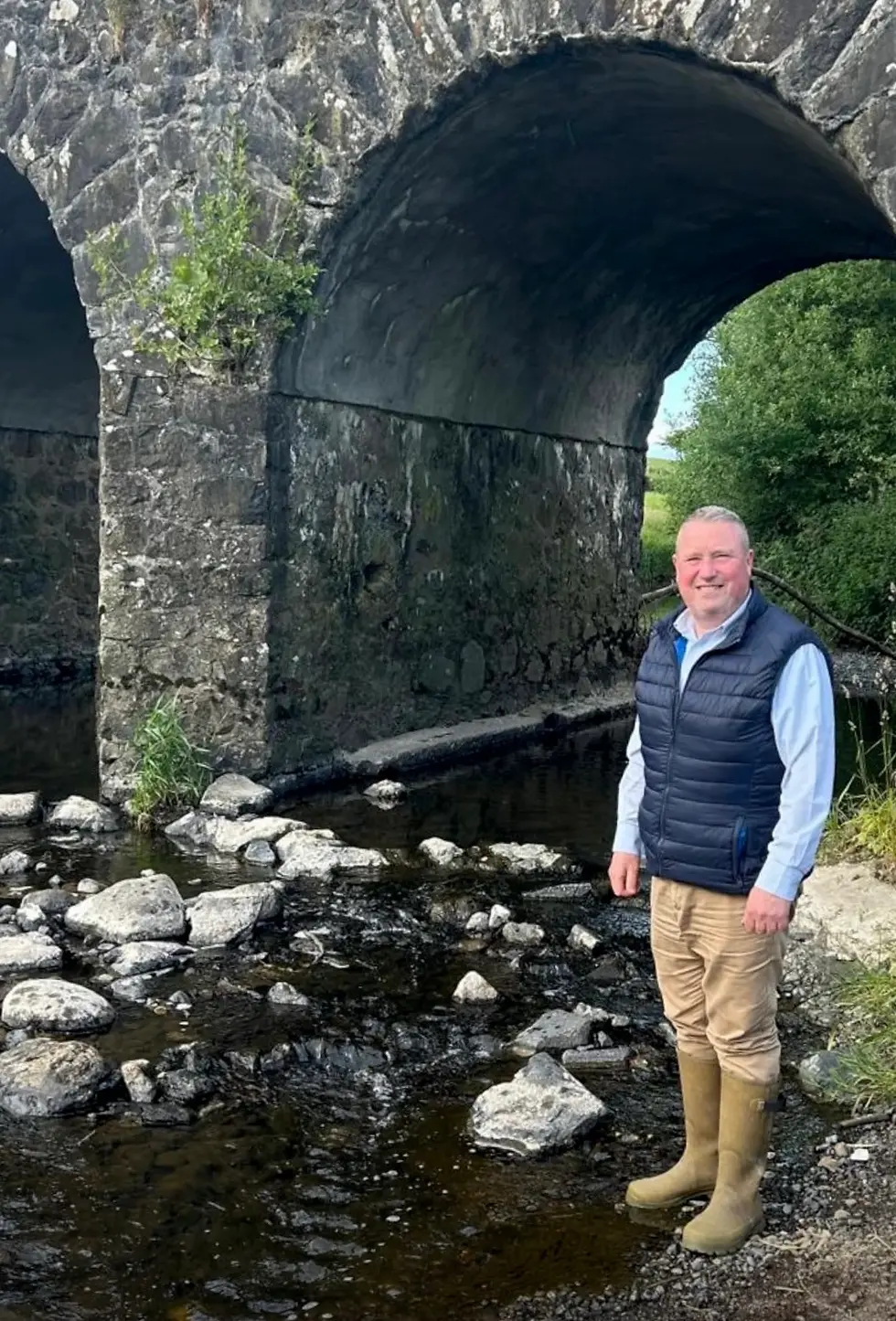 Phil Mailey, Chariman of Kells, Connor and Glenwherry Angling Club.
