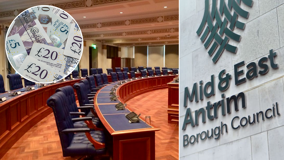 Council chamber of Mid and East Antrim Borough Council