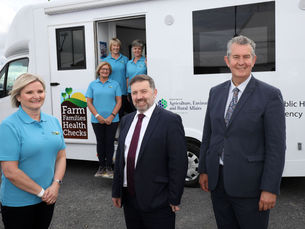 Ministers announce the delivery of new Farm Family Health Check Programme vehicle at Balmoral