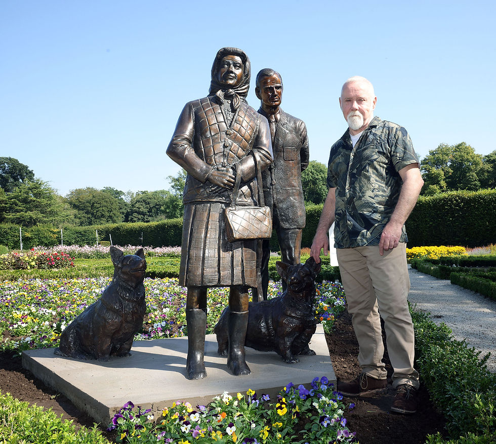 Talented local artist Anto Brennan crafted both of the bronze sculptures