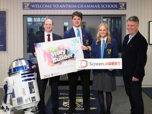 Minister Lyons spotlights creative career opportunities during visit to Antrim Grammar