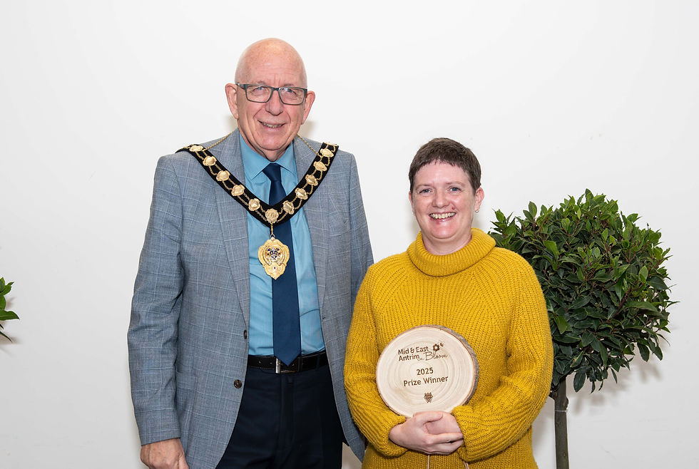 Runner Up of Tallest Sunflower – Jacob and Oliver Dickson, represented by mum Jacqui (Larne)
