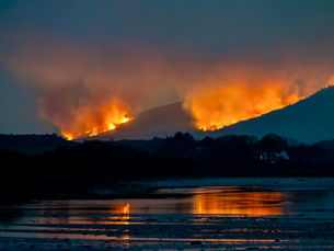 Wildfires break out across Mourne Mountains as firefighters battle multiple blazes and public urged to stay away