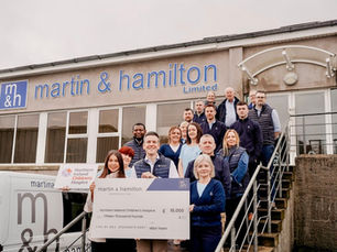 Ballymena construction firm raises £15,000 for NI Children’s Hospice