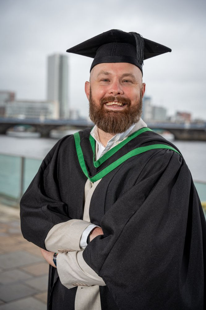 County Antrim man, John Marshall, as he graduates this week from Ulster University with a degree in Sports Coaching and Performance